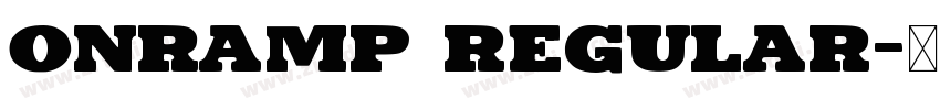 ONRAMP Regular字体转换